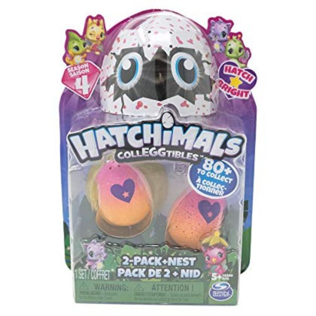 Đồ chơi trứng HATCHIMALS vỉ 2🥚+ 1 tổ