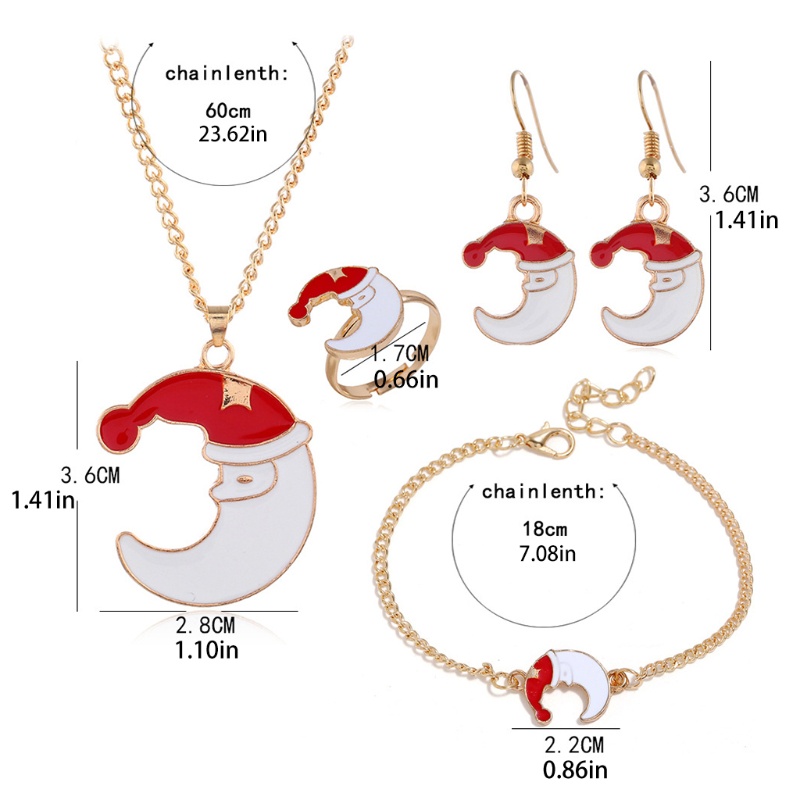 Bộ 5 Trang Sức Giáng Sinh Mở Rộng Điều Chỉnh Được Cho Cặp Đôi