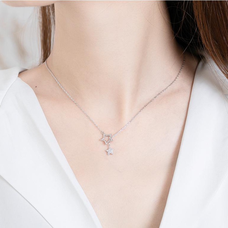 vòng cổ Choker Mặt Ngôi Sao Năm Cánh Thời Trang Hàn Quốc