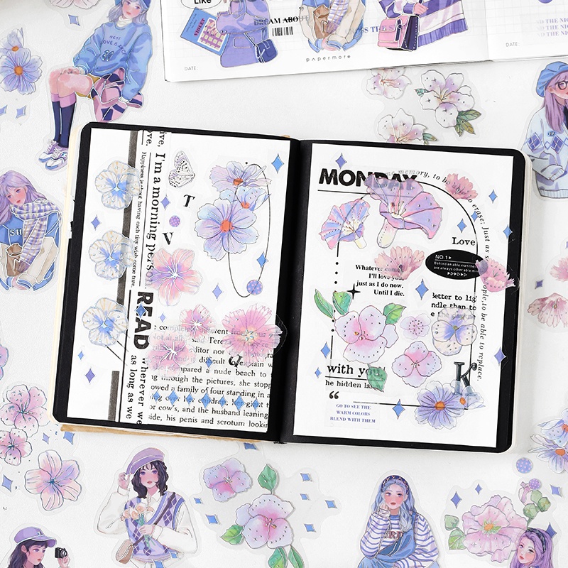 Bộ 15 Tấm Sticker Dán Chống Thấm Nước Họa Tiết Mhamm
