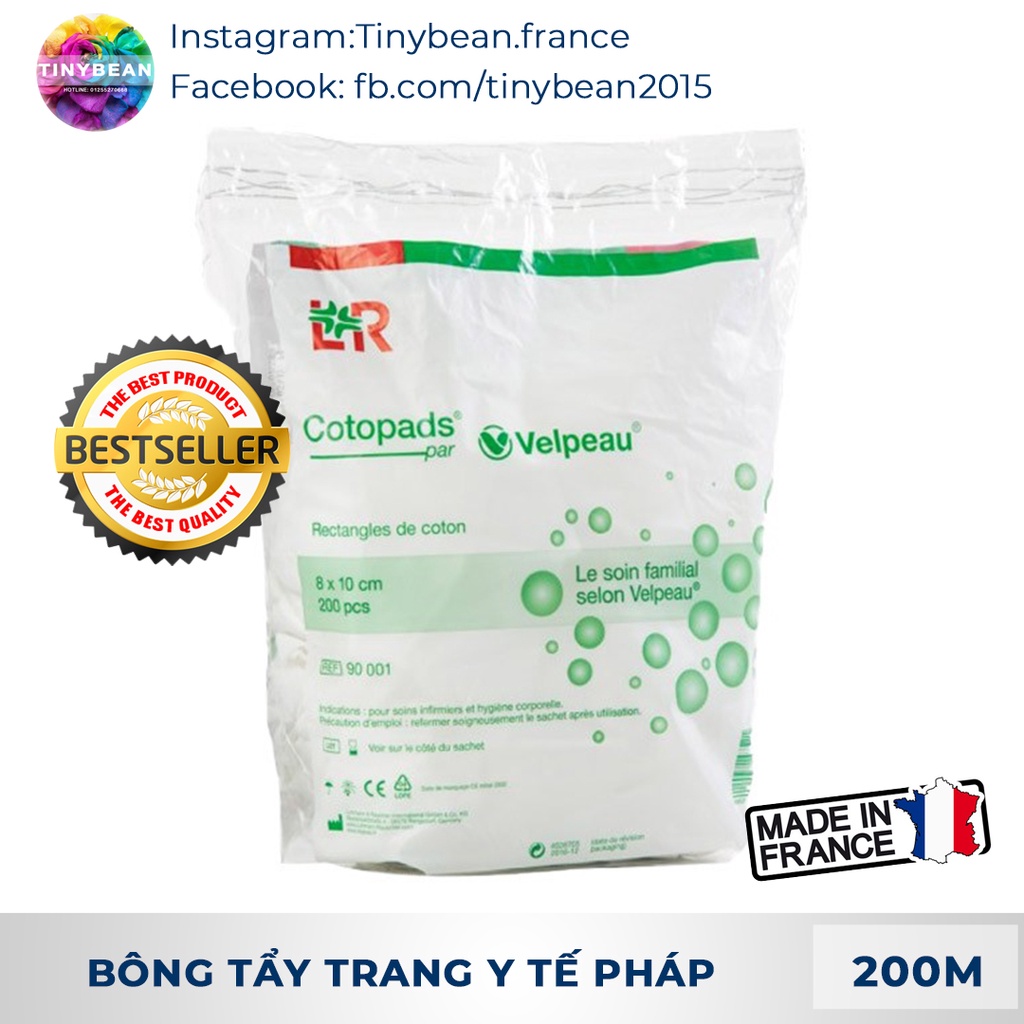 Bông tẩy trang Cotopads Velpeau