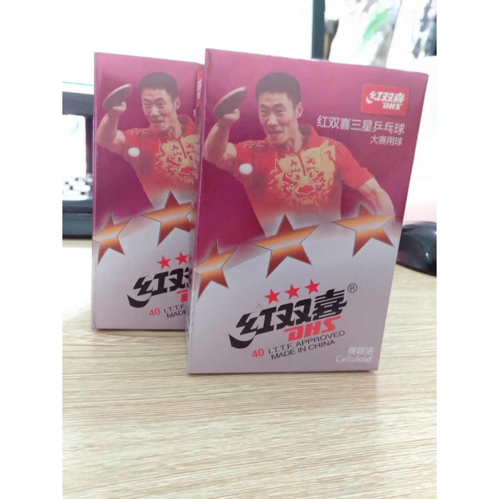 Combo 10 hộp Quả bóng bàn DHS 3 sao tiêu chuẩn thi đấu. hangchuangiachat