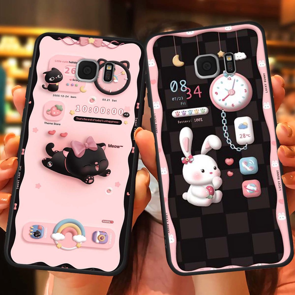 Ốp Samsung S6 / S6 EDGE / S7 / S7 EDGE in hình gấu cute dễ thương , hình cute đẹp vui nhộn đáng yêu