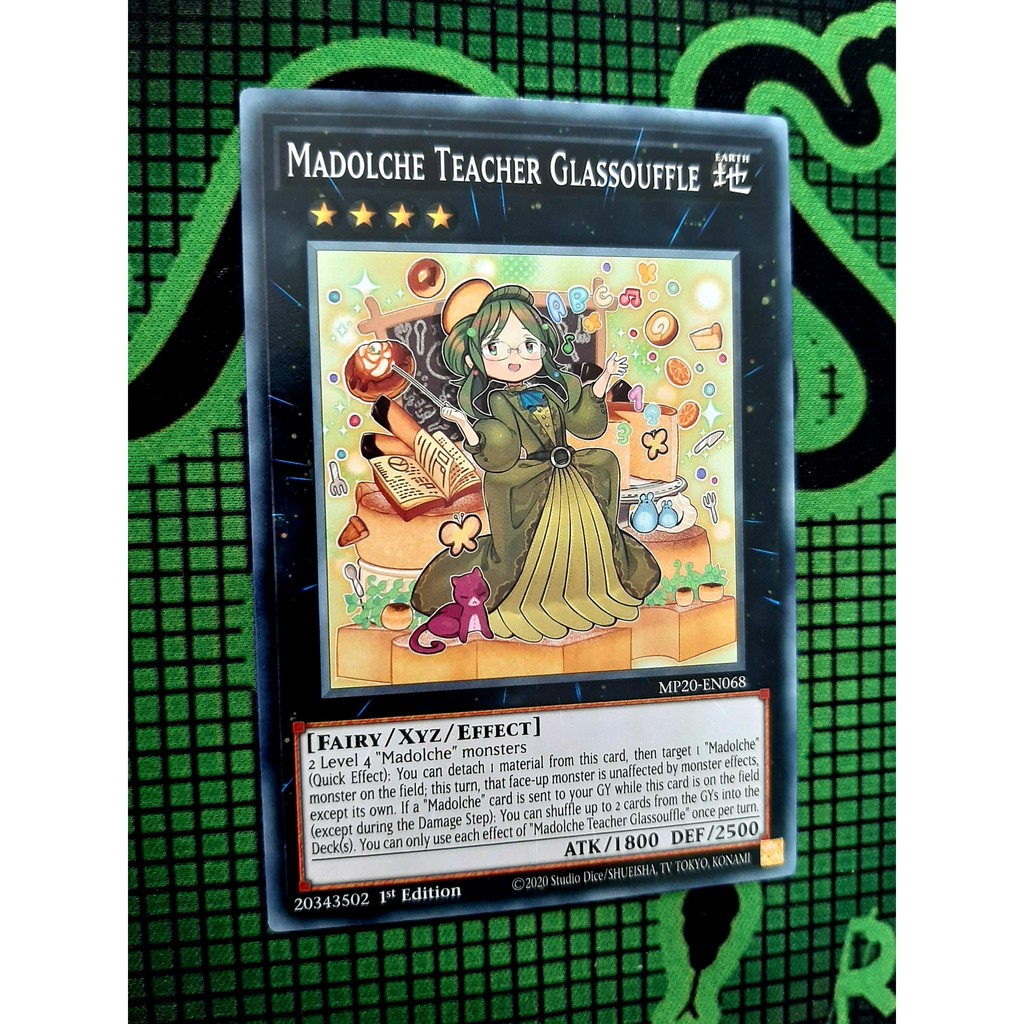 Thẻ Bài Mint90 Yugioh Monster Madolche Teacher Glassouffle Common/Rare