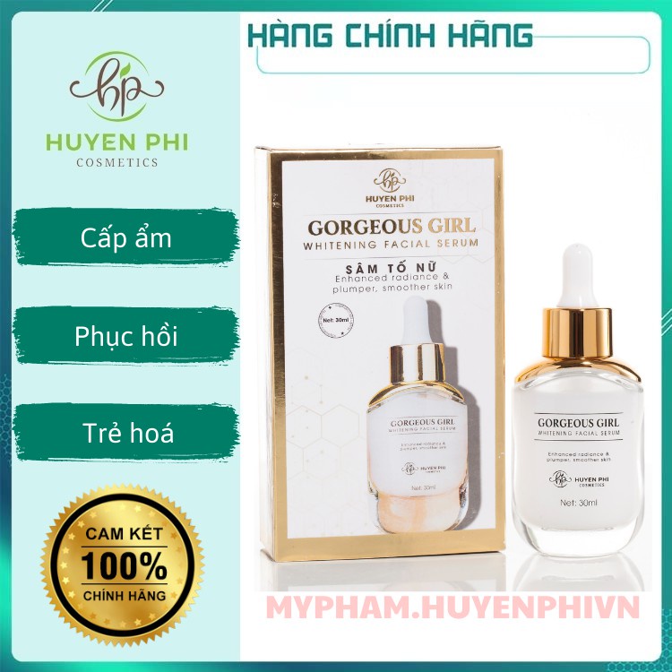 Serum sâm tố nữ Huyền Phi - cấp ẩm, tái tạo, tăng độ đàn hồi cho da