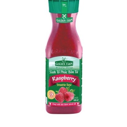 Sinh Tố Phúc Bồn Tử Golden Farm (Raspberry Smoothie Base - GF) 500 ml - CGF007