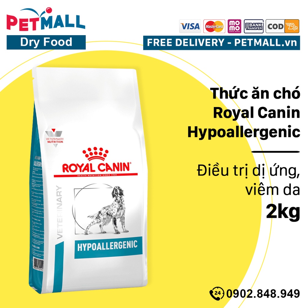 Thức ăn chó Royal Canin Hypoallergenic 2kg - điều trị dị ứng Petmall