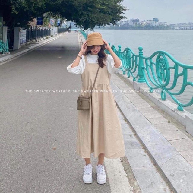 [Mã FAMARAL1 giảm 10K đơn 50K] Váy kaki baby doll