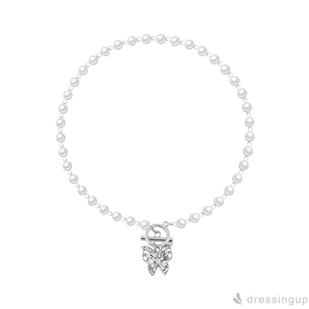 Vòng cổ choker ngọc trai màu trắng cho nữ