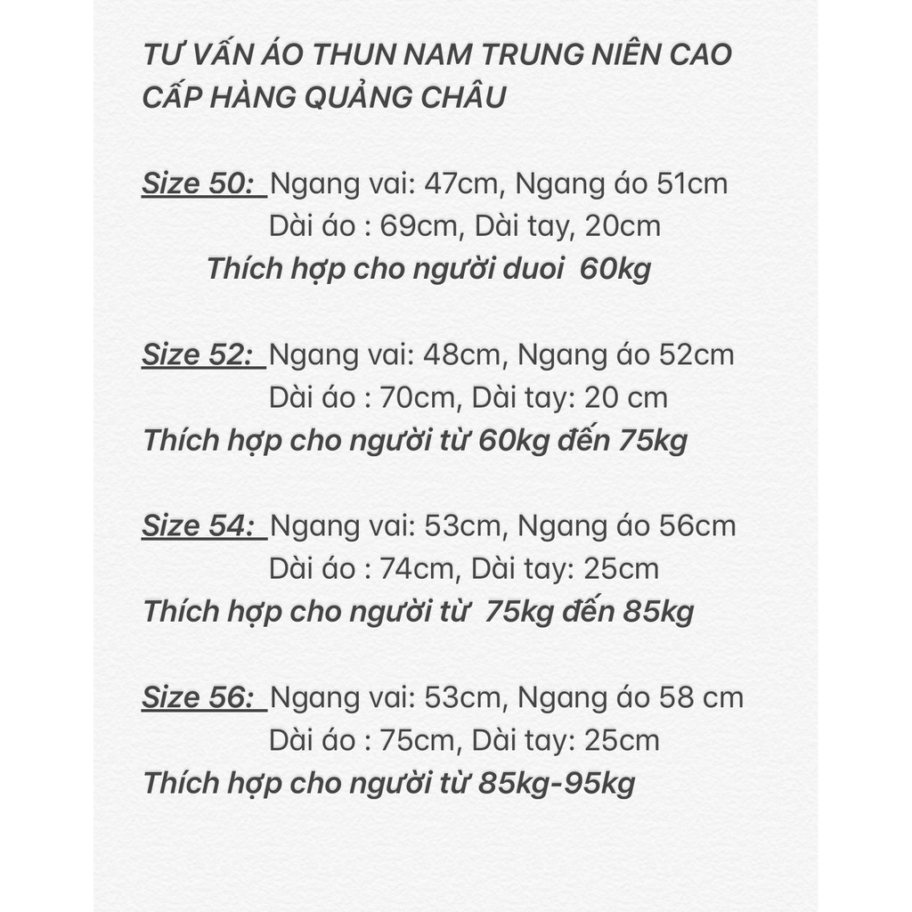 TỔNG HỢP ÁO THUN NAM TRUNG NIÊN HÀNG QUẢNG CHÂU CAO CẤP MS02 | BigBuy360 - bigbuy360.vn