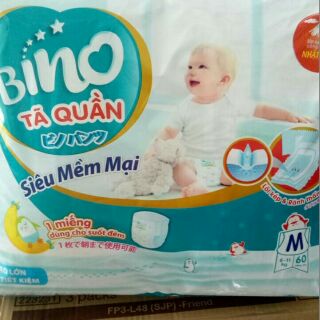 Tã quần bino siêu đại m60,l54,xl48,xxl44
