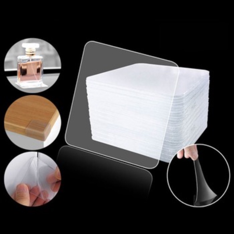 Bộ 10 Miếng Dán Hai Mặt Trong Suốt Chống Thấm Nước Siêu Chắc