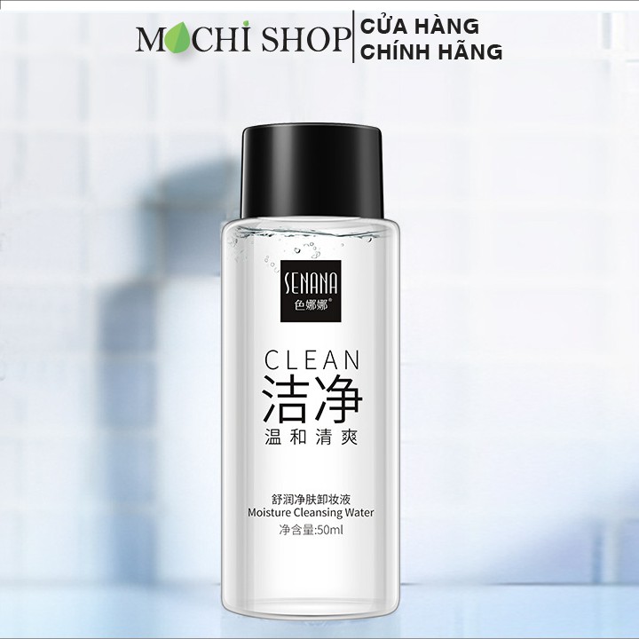 Nước Tẩy Trang Dịu Nhẹ Sạch Sâu Clean Senana 50ml Dưỡng Ẩm, Se Khít Lỗ Chân Lông Nội Địa Trung Chính Hãng - MOCHI SHOP | BigBuy360 - bigbuy360.vn