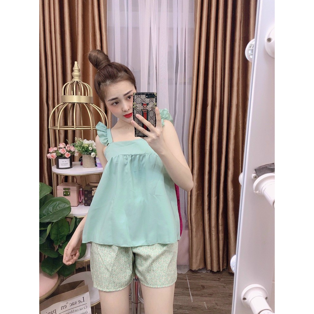 Hình+Video Thật] Bộ Ngủ Nữ Lụa Hàn Cao Cấp Pijama Quần họa tiết  Áo Màu Trơn Mềm Mại mát Mặc Hè | BigBuy360 - bigbuy360.vn