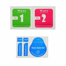 Miếng hút bụi + giấy lau sạch màn hình vệ sinh máy điện thoại khi dán màn hình
