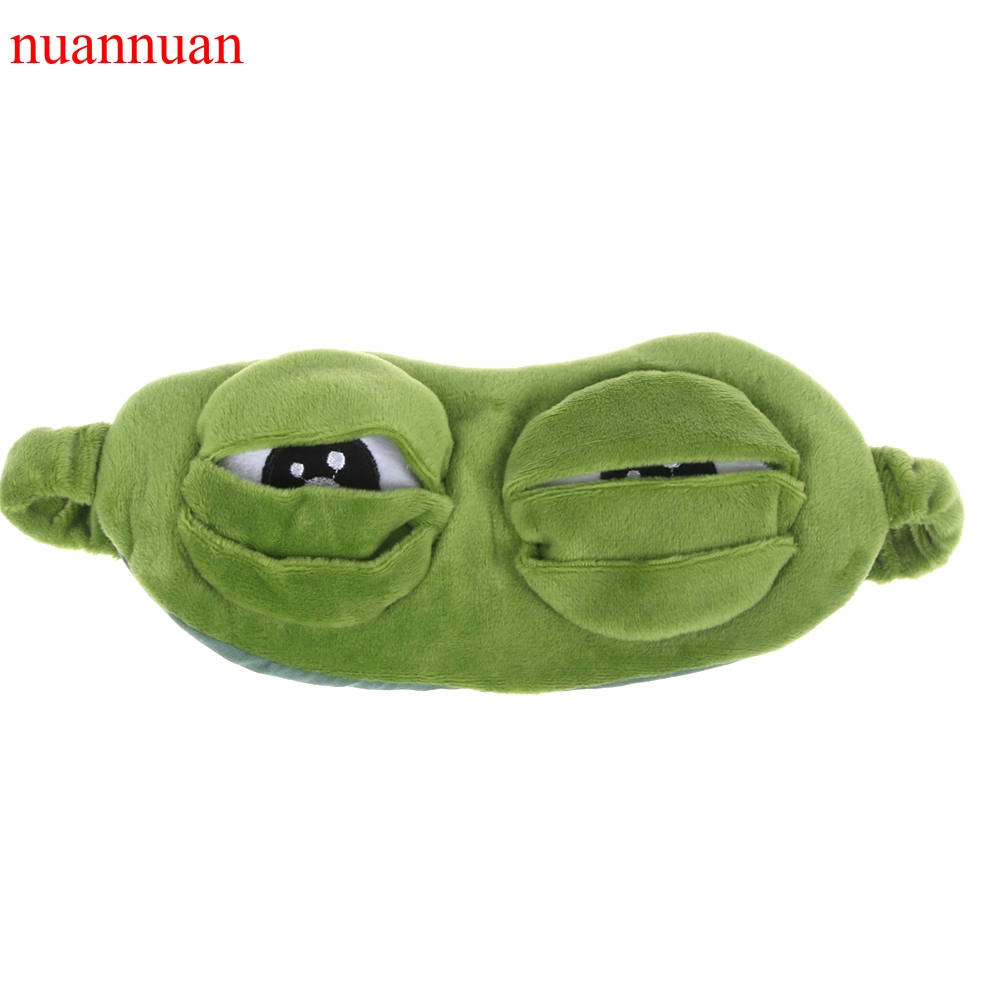 Bịt mắt hình chú ếch buồn bã 3D giúp ngủ ngon thư giãn khi đi du lịch/làm trang phục hóa trang