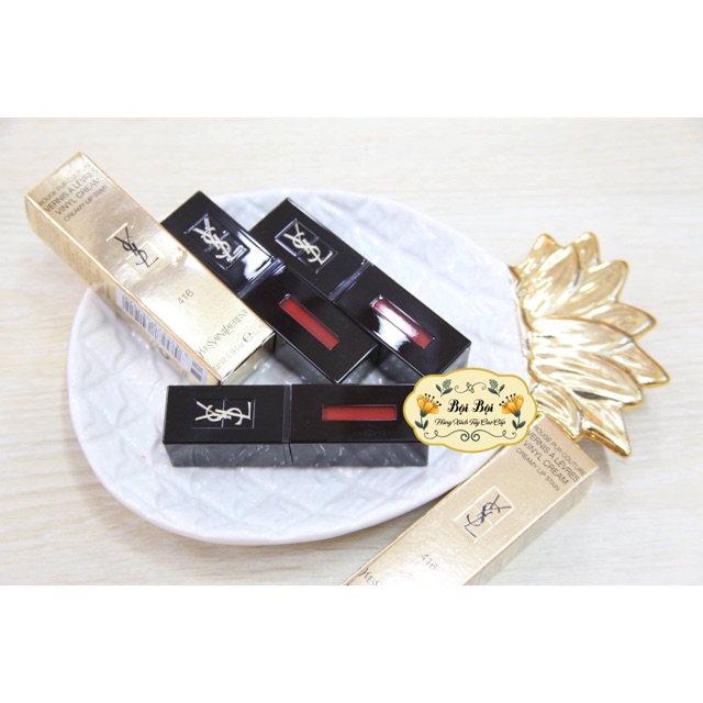 [Chuẩn AUTH] Son Kem YSL VINYL CREAM LIP STAIN màu 416