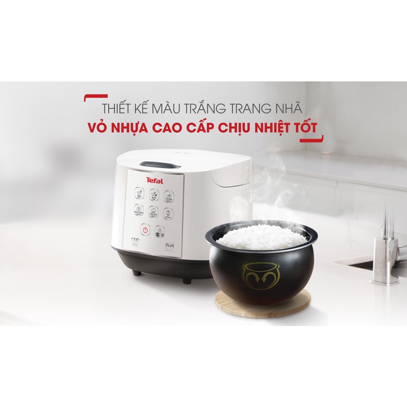 Nồi cơm điện tử Tefal 1.8 lít RK732168- HÀNG CHÍNH HÃNG