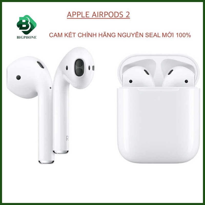 [Mã 66ELHASALE hoàn 7% đơn 500K] TAI NGHE APPLE AIRPODS 2 Model MV7N2 HÀNG CHÍNH HÃNG MỚI 100% NGUYÊN SEAL, CHƯA ACTIVE