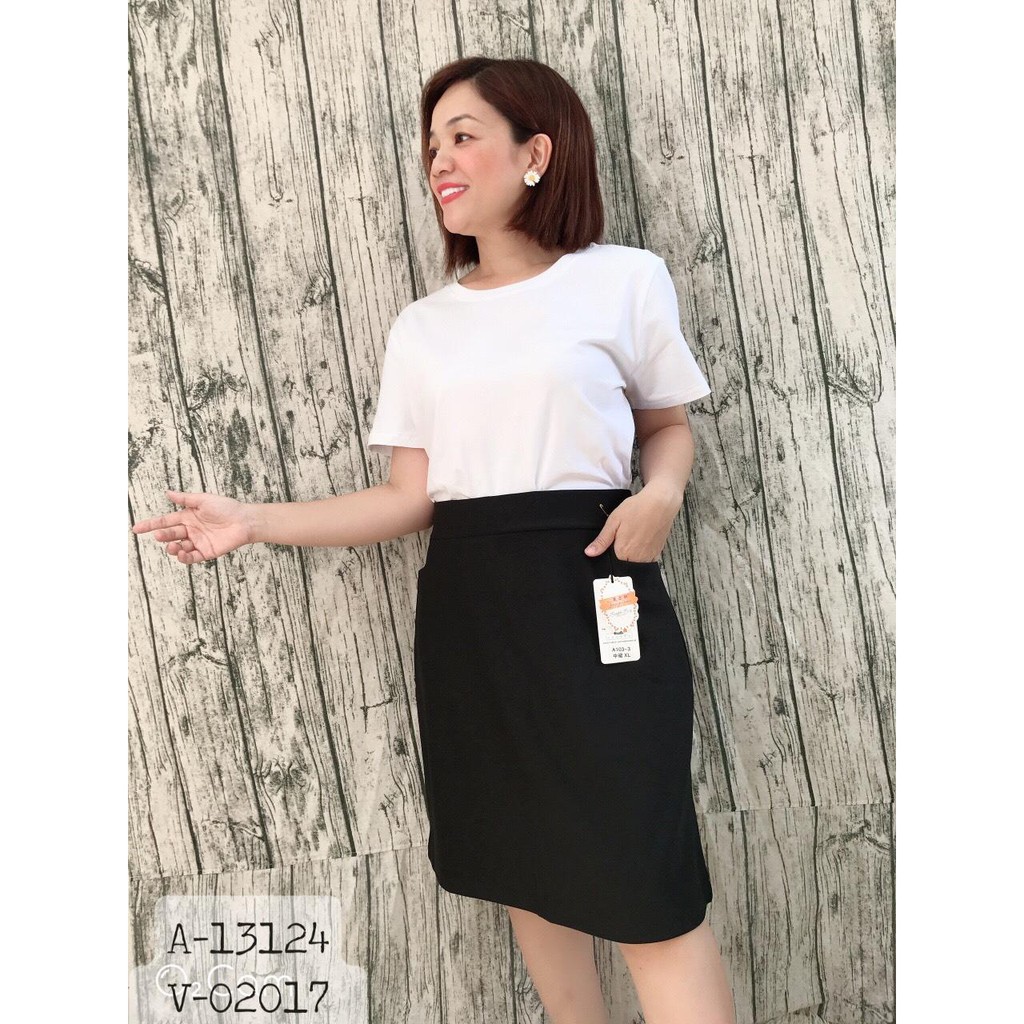 Quần váy BIGSIZE form chữ A 2 túi công sở QV.QC 02017
