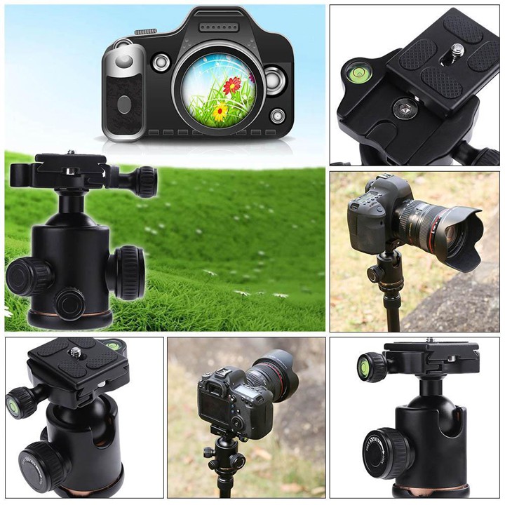 Ball head Beike QZSD-03 tripod loại 3 khóa siêu cứng chắc