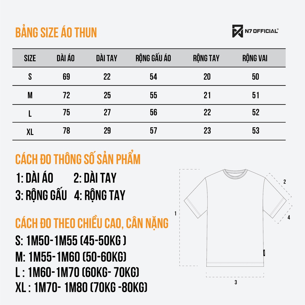 Áo Thun Unisex N7 Newseven TYPO V2 phông tay lỡ nam nữ form rộng Local Brand