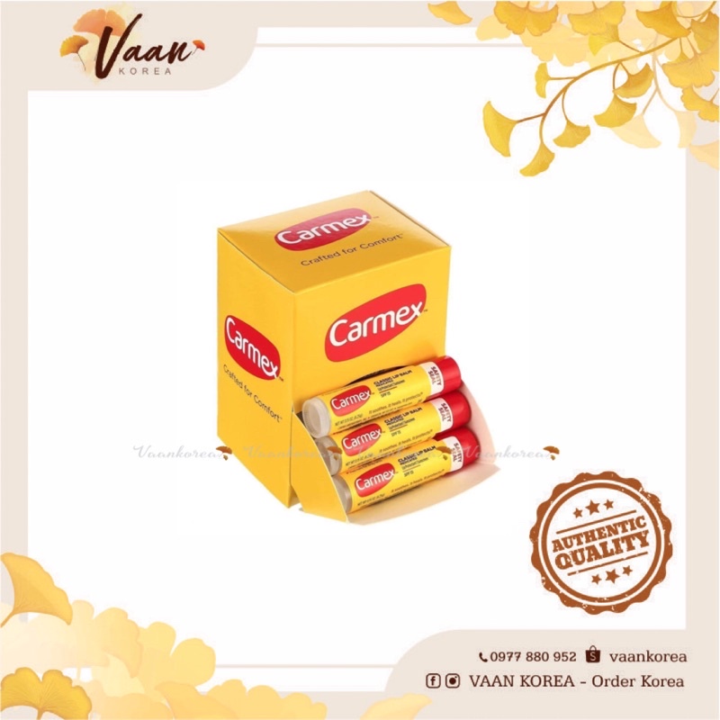 [Mã 155FMCGSALE giảm 7% đơn 500K] Son dưỡng môi Carmex Classic Lip Balm SPF15