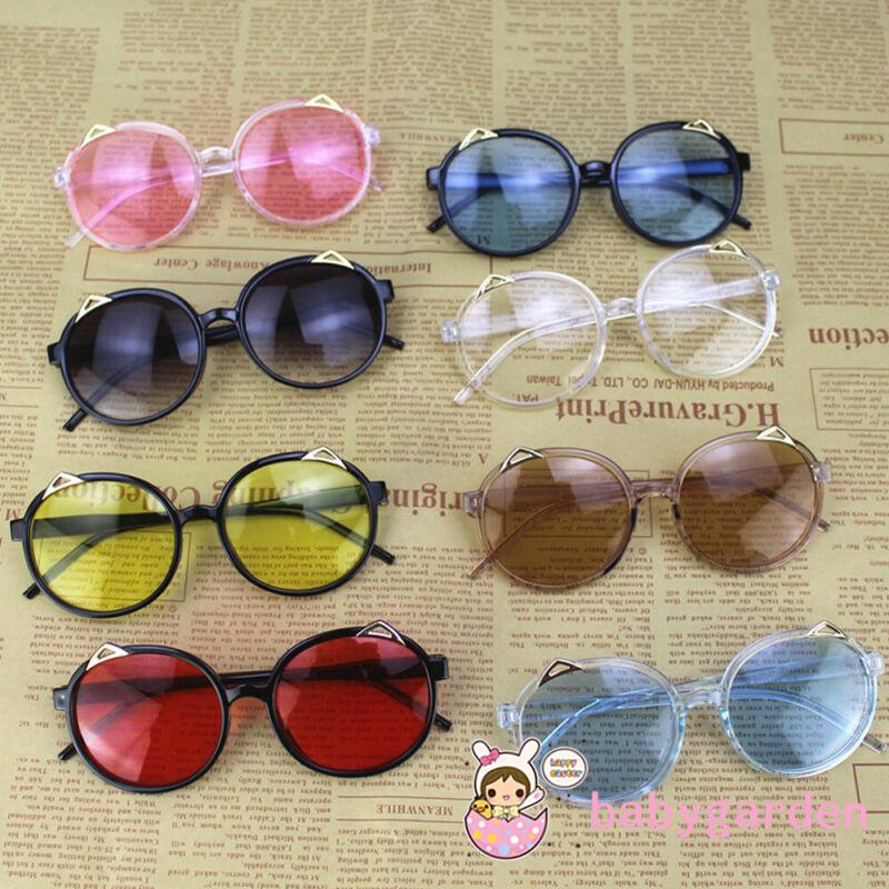 Kính mát chống tia UV trang trí hình tai mèo đáng yêu cho bé