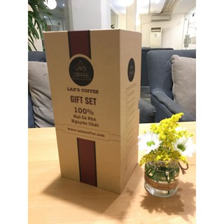 Gift set "Cà phê phin Việt Nam" 500gr cà phê nguyên chất + phin cao cấp