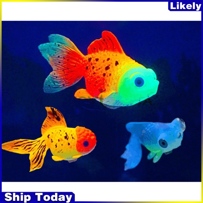 Mô hình cá vàng bằng silicone trang trí bể cá