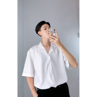 Sơ mi lụa tay lỡ basic (kèm ảnh thật phía sau) - LC