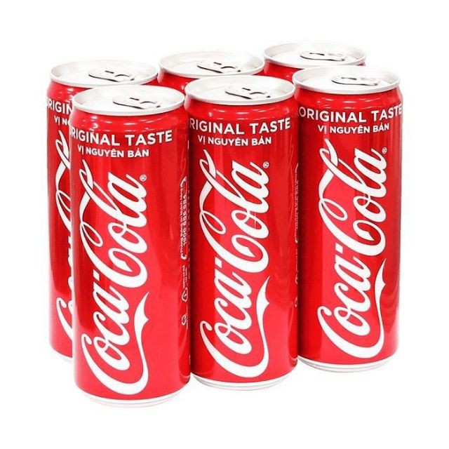 LỐC 6 LON COCA COLA 330ML