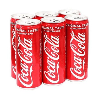 LỐC 6 LON COCA COLA 330ML