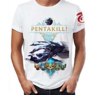 Áo thun Liên Minh Huyền Thoại 3D Tướng Talon Pentakill (Trắng)