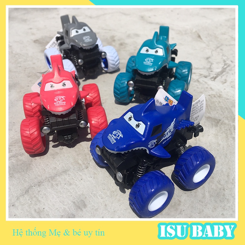 Ô tô đồ chơi trẻ em xe hơi hình cá mập mạnh mẽ dùng làm quà tặng cho bé