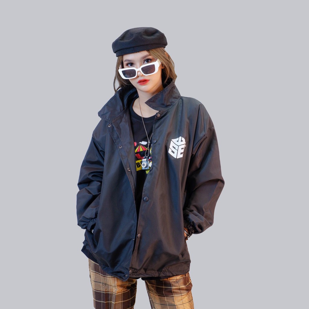 [Tặng Quà] Áo Khoác Dù Unisex - Áo Jacket Bomber Nam Nữ SWE 2 Màu Siêu Hot - LP.STORE (có form rộng XL)