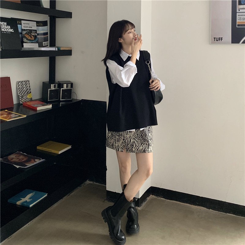 [Mã FATHANG5 giảm 10K đơn 50K] [SẴN] Áo gile len nữ Ulzzang Quảng Châu AGL16 | BigBuy360 - bigbuy360.vn