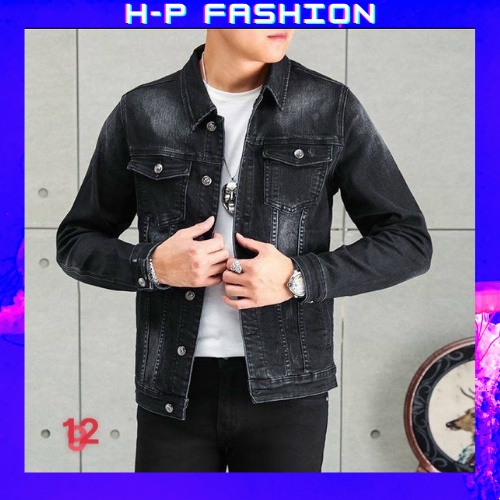 Áo khoác jean nam co giãn, dày dặn, chuẩn form thời trang cao cấp Hpfashion - TCSAKJN01