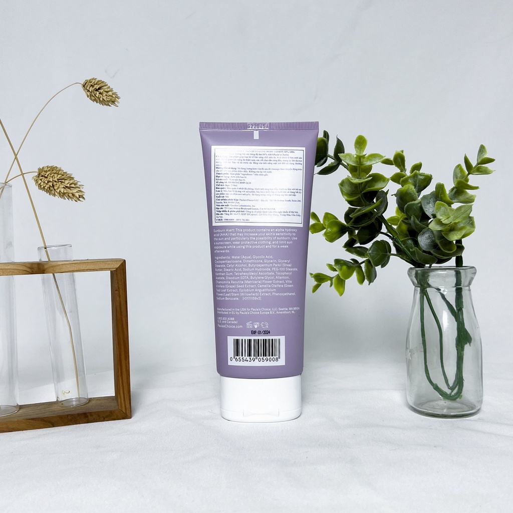Kem dưỡng thể làm sáng da chứa 10% AHA Paula's Choice Skin Revealing Body Lotion 10% AHA