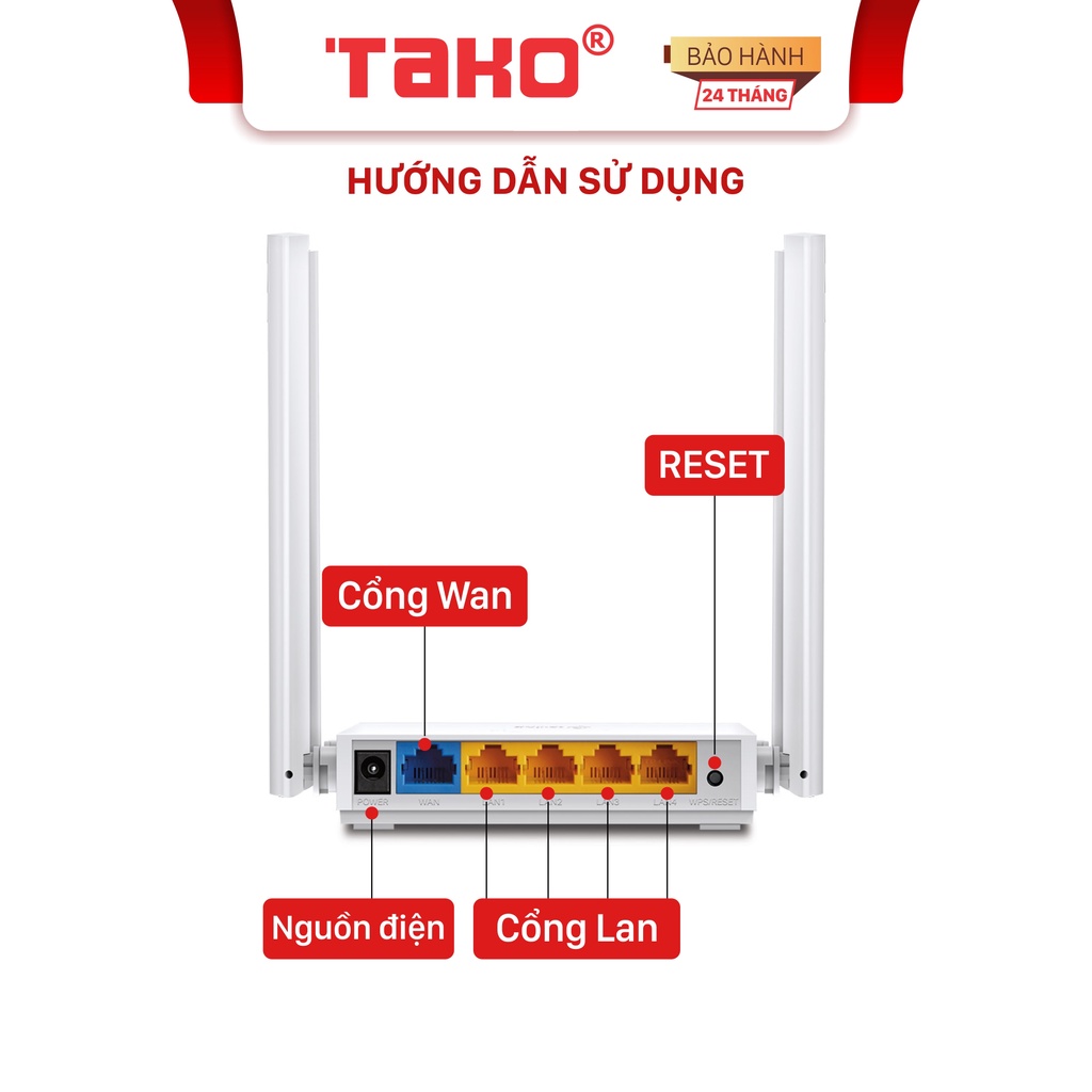 Router wifi Băng Tần Kép TP-Link Archer C24 Chuẩn AC 750Mbps . Chính hãng, BH 24 tháng