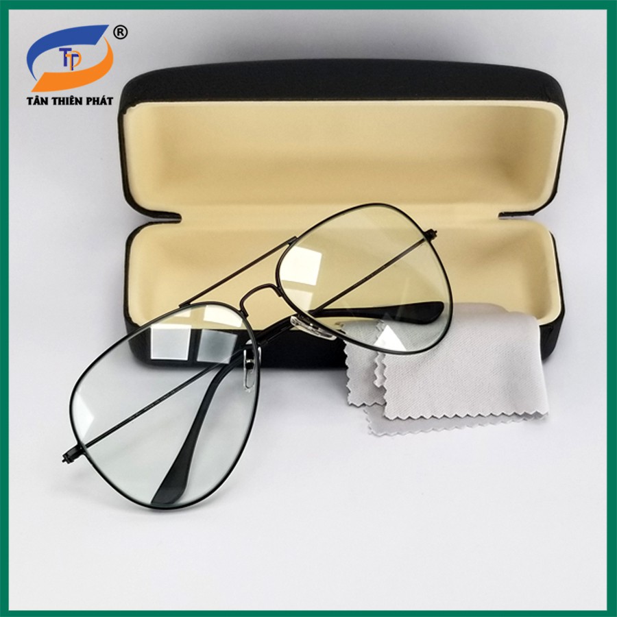 Mắt kính mát nam tròng thuỷ tinh cường lực đổi màu RBTT, đi ngày và đêm - Gọng tròn phi công chống nắng, chống tia UV | BigBuy360 - bigbuy360.vn