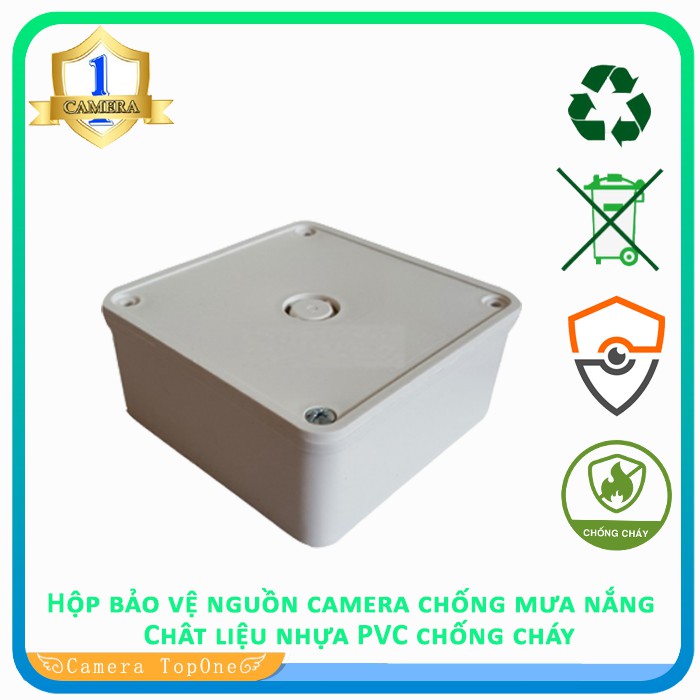 Hộp Bảo Vệ Nguồn Camera Chống Mưa Nắng - Chất Liệu Nhựa PVC Chống Cháy