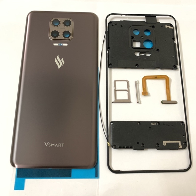 combo bộ vỏ lưng sau vsmart Aris_Aris pro zin new hãng như hình sẵn 4 màu