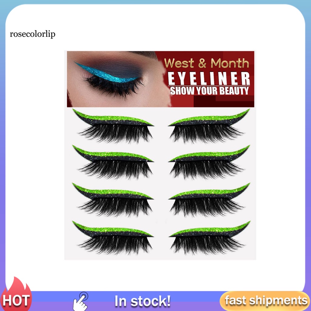 Miếng dán kẻ mắt mini lấp lánh tự dính dành cho nữ
