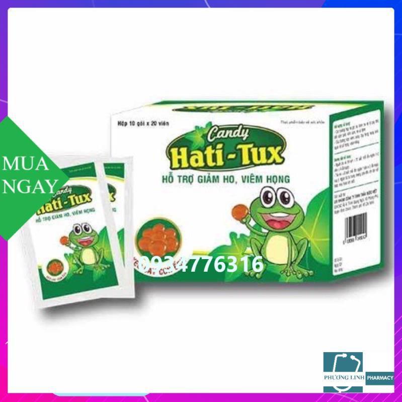 Kẹo Ngậm Hati-Tux Hỗ Trợ Gảm Ho, Viêm Họng ( Gói 10 viên)