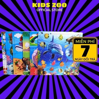 Đồ chơi trẻ em Tranh ghép, xếp hình gỗ 100 Mảnh nhiều chủ đề, đồ chơi thông minh cho bé trai, bé gái phát triển trí tuệ