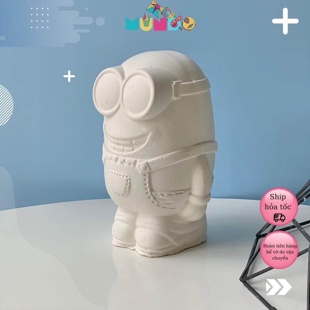 Tượng tô màu Size XL 011 MINION, tượng thạch cao MUNDO