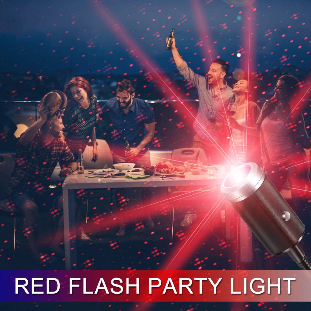 Đèn LED Chiếu Laser Hình Bầu Trời Sao Mini USB Xoay Được Trang Trí Trần Xe Hơi