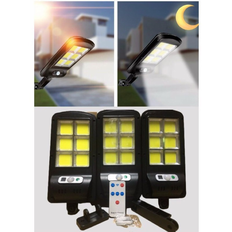 ĐÈN NĂNG LƯỢNG MẶT TRỜI 6 LED TO,KÈM ĐIỀU KHIỂN TỪ XA,CẢM BIẾN CHUYỂN ĐỘNG
