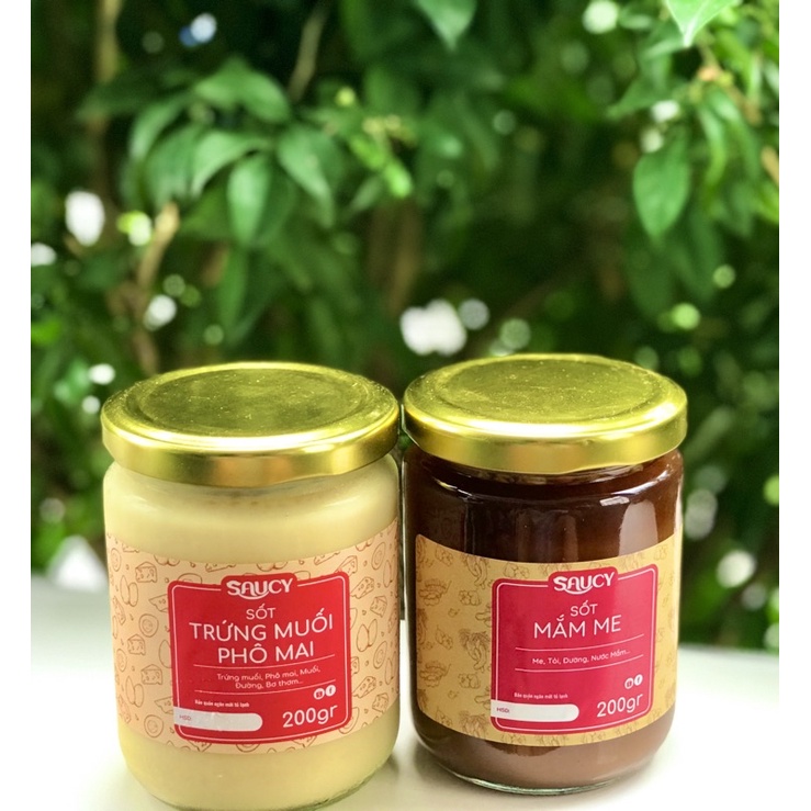 Combo sốt Mắm Me + Trứng Muối Phô Mai Saucy